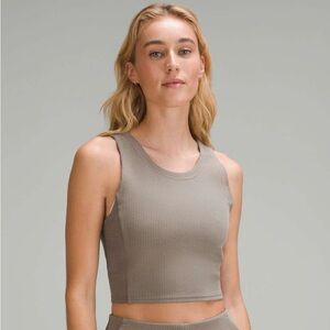 Lululemon Ribbed Soft Stream Tank. Size 8. Like new
